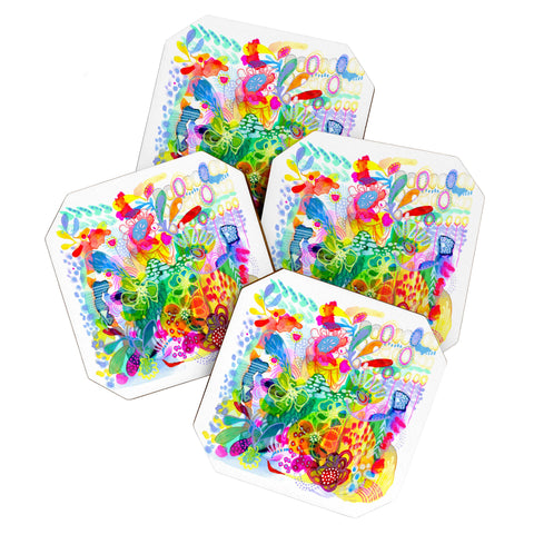 Stephanie Corfee Painted Garden Coaster Set