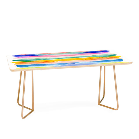 Stephanie Corfee Swooshy Stripes Coffee Table