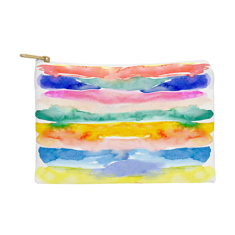 Stephanie Corfee Swooshy Stripes Pouch