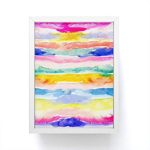 Stephanie Corfee Swooshy Stripes Framed Mini Art Print