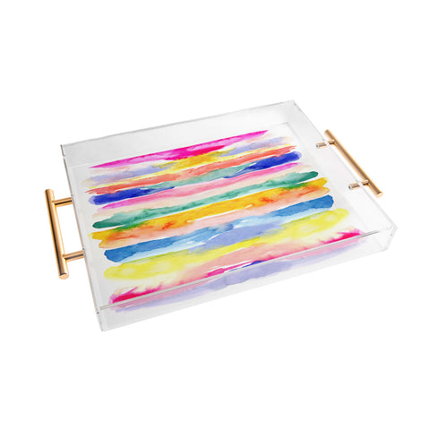 Stephanie Corfee Swooshy Stripes Acrylic Tray