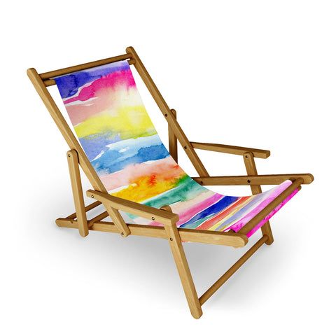 Stephanie Corfee Swooshy Stripes Sling Chair