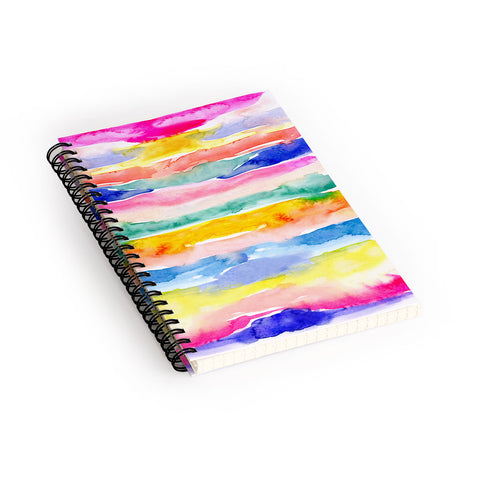 Stephanie Corfee Swooshy Stripes Spiral Notebook