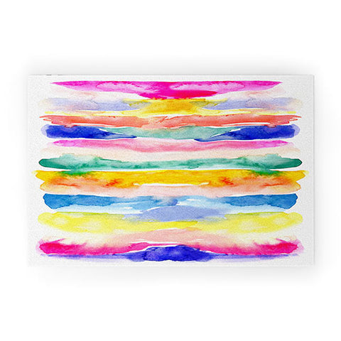 Stephanie Corfee Swooshy Stripes Welcome Mat