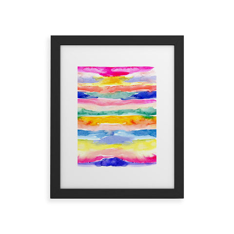 Stephanie Corfee Swooshy Stripes Framed Art Print