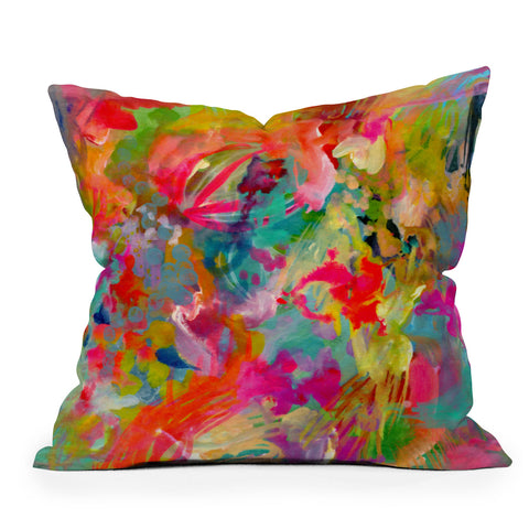 Stephanie Corfee thats hot Outdoor Throw Pillow