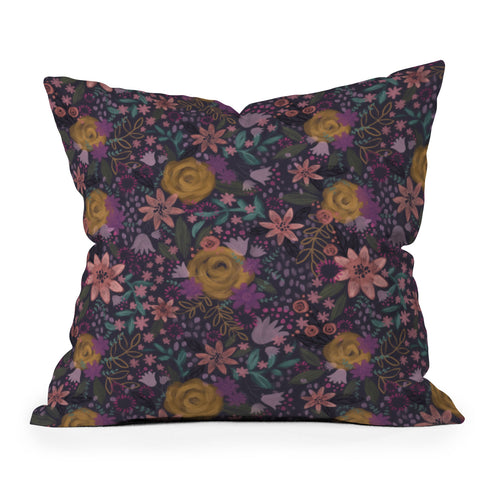Stephanie Corfee Whitney Floral Outdoor Throw Pillow