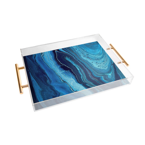 Studio K Originals Azure Slices Acrylic Tray