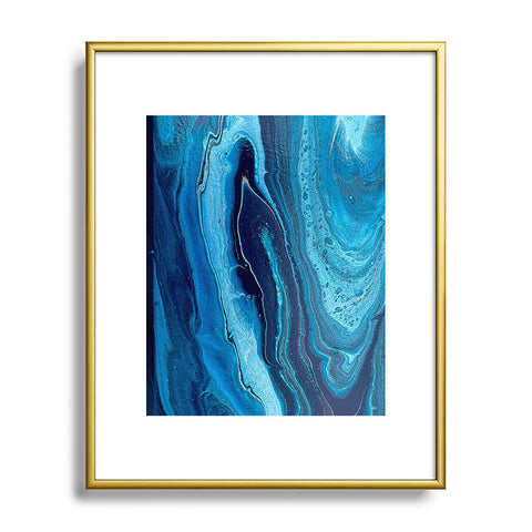 Studio K Originals Azure Slices Metal Framed Art Print