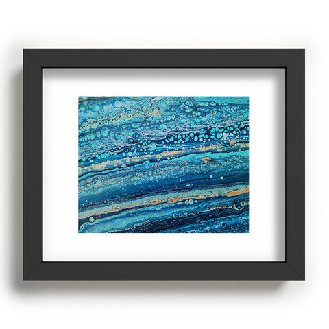 Studio K Originals Blue Bubbles Recessed Framing Rectangle