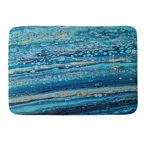 Studio K Originals Blue Bubbles Memory Foam Bath Mat
