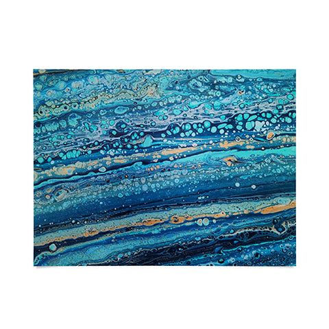 Studio K Originals Blue Bubbles Poster