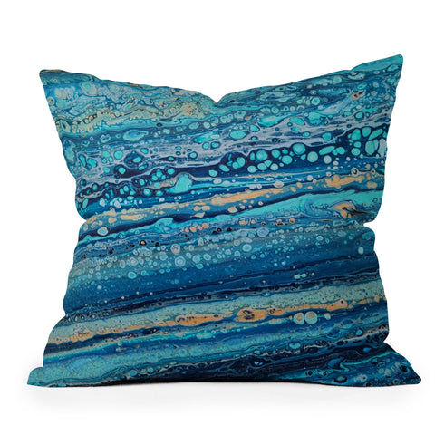 Studio K Originals Blue Bubbles Throw Pillow