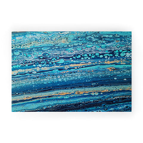 Studio K Originals Blue Bubbles Welcome Mat