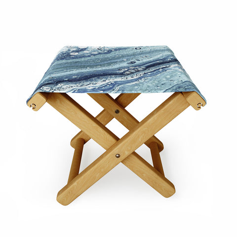 Studio K Originals Blue Machine Folding Stool