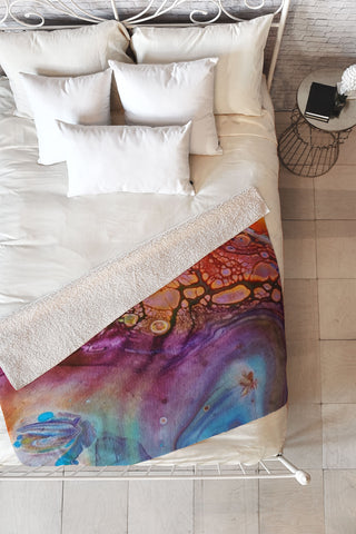 Studio K Originals Dragon Lava Fleece Throw Blanket