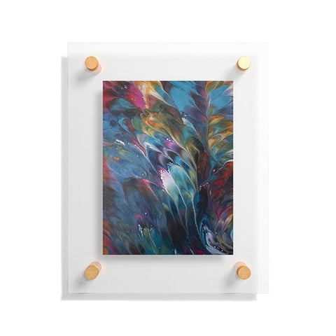 Studio K Originals Multi Feather Splash Floating Acrylic Print