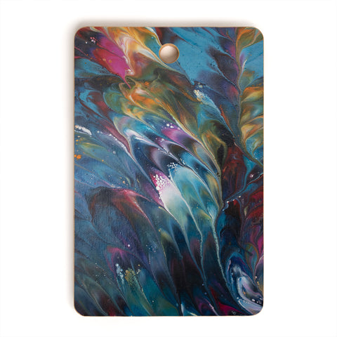 Studio K Originals Multi Feather Splash Cutting Board Rectangle