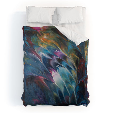 Studio K Originals Multi Feather Splash Duvet Cover