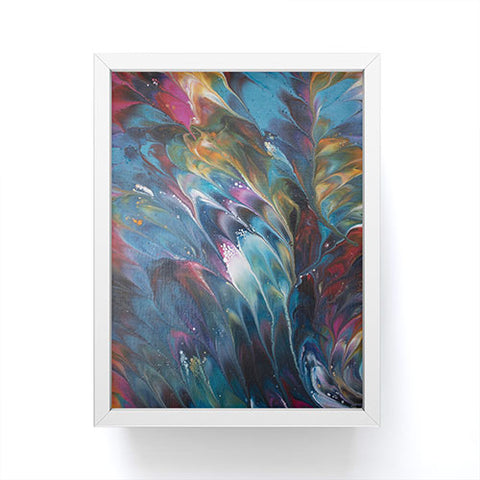 Studio K Originals Multi Feather Splash Framed Mini Art Print