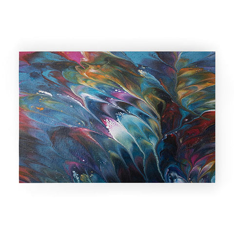 Studio K Originals Multi Feather Splash Welcome Mat