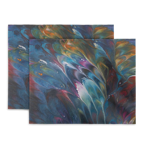 Studio K Originals Multi Feather Splash Placemat