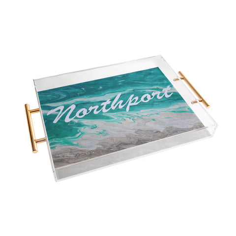 Studio K Originals Northport Bay Rush Acrylic Tray