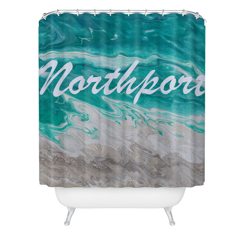 Studio K Originals Northport Bay Rush Shower Curtain