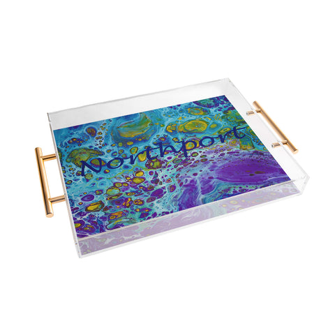 Studio K Originals Northport Purple Burn Acrylic Tray