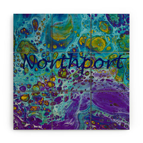 Studio K Originals Northport Purple Burn Wood Wall Mural