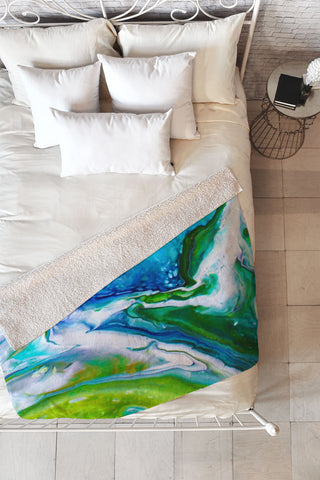 Studio K Originals Off Shore Dance Fleece Throw Blanket