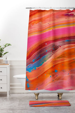 Studio K Originals Punch Shower Curtain And Mat