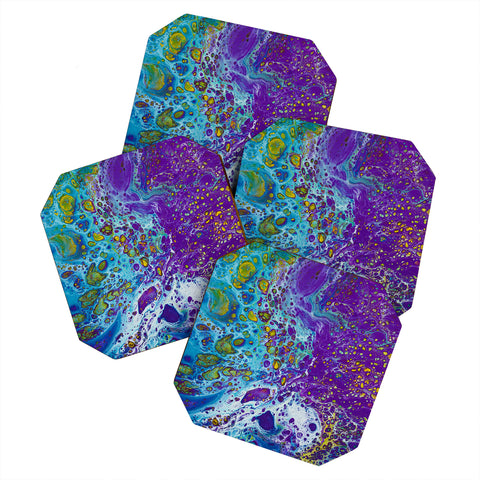 Studio K Originals Purple Burn Coaster Set