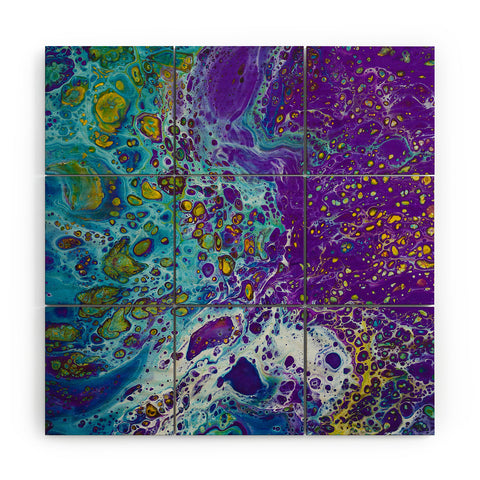 Studio K Originals Purple Burn Wood Wall Mural