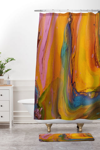 Studio K Originals Rainbow River Shower Curtain And Mat