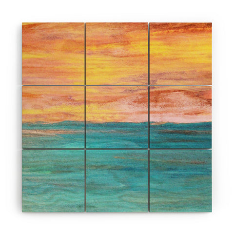 Studio K Originals Sunset Dream I Wood Wall Mural