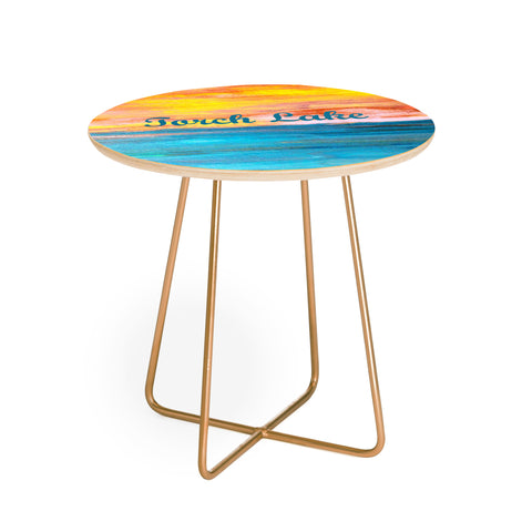 Studio K Originals Torch Lake Sunset Dream II Round Side Table
