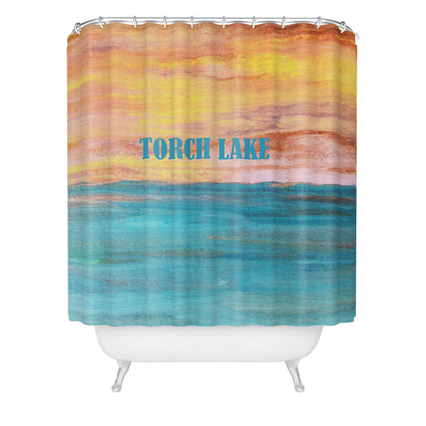 Studio K Originals Torch Lake Sunset Shower Curtain