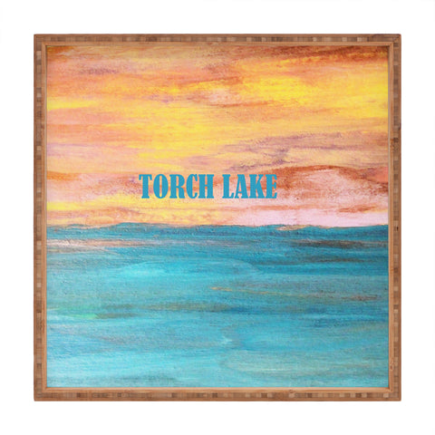 Studio K Originals Torch Lake Sunset Square Tray