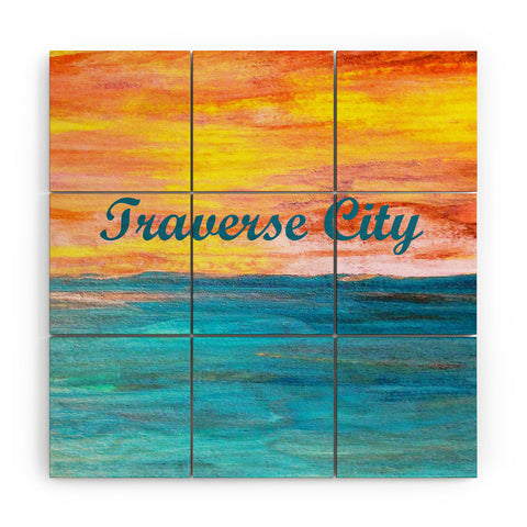 Studio K Originals Traverse City Sunset Dream Wood Wall Mural