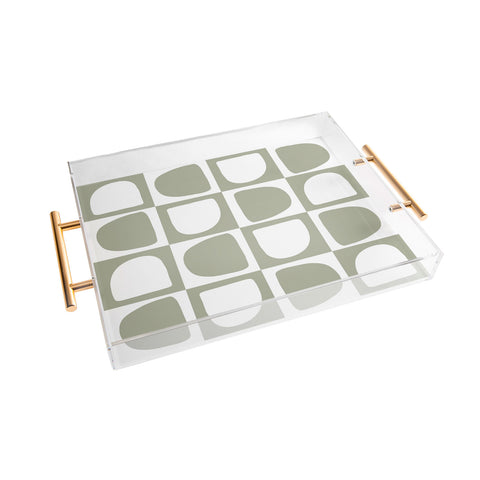 Summer Sun Home Art Art forms sage Acrylic Tray