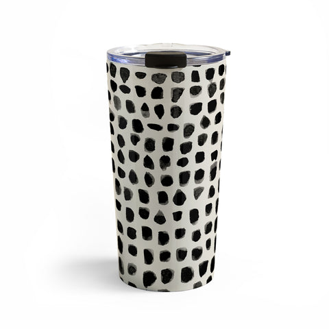 Summer Sun Home Art Dots Beige Travel Mug