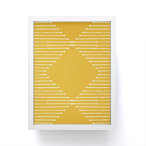 Summer Sun Home Art Geo Yellow Framed Mini Art Print