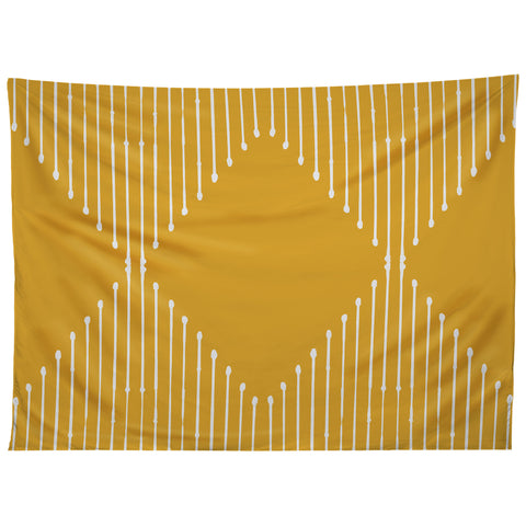 Summer Sun Home Art Geo Yellow Tapestry