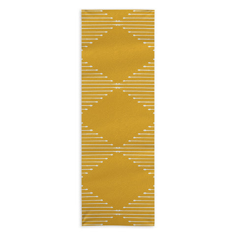 Summer Sun Home Art Geo Yellow Yoga Towel