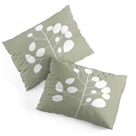 Summer Sun Home Art Large Eucalyptus Linen Sage Pillow Shams