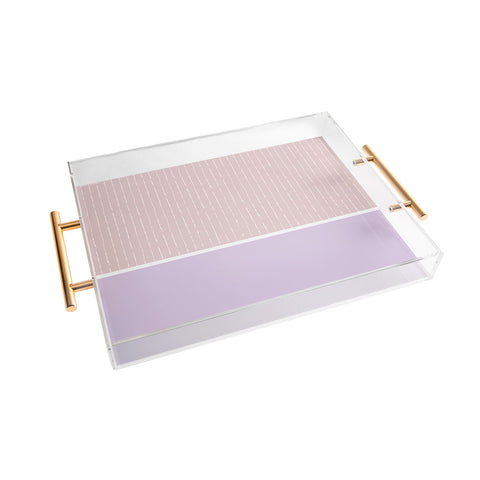 Summer Sun Home Art Pink Lilac Acrylic Tray