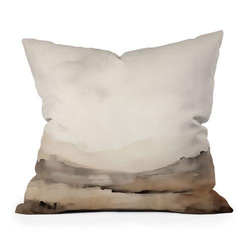 Summer Sun Home Art Rustic Landscape I Throw Pillow