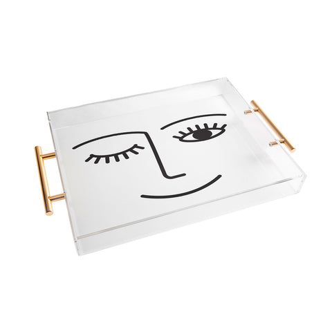 Summer Sun Home Art Wink 2 Acrylic Tray