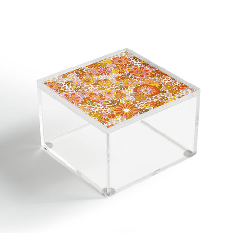 Sundry Society 70s Floral Pattern Acrylic Box